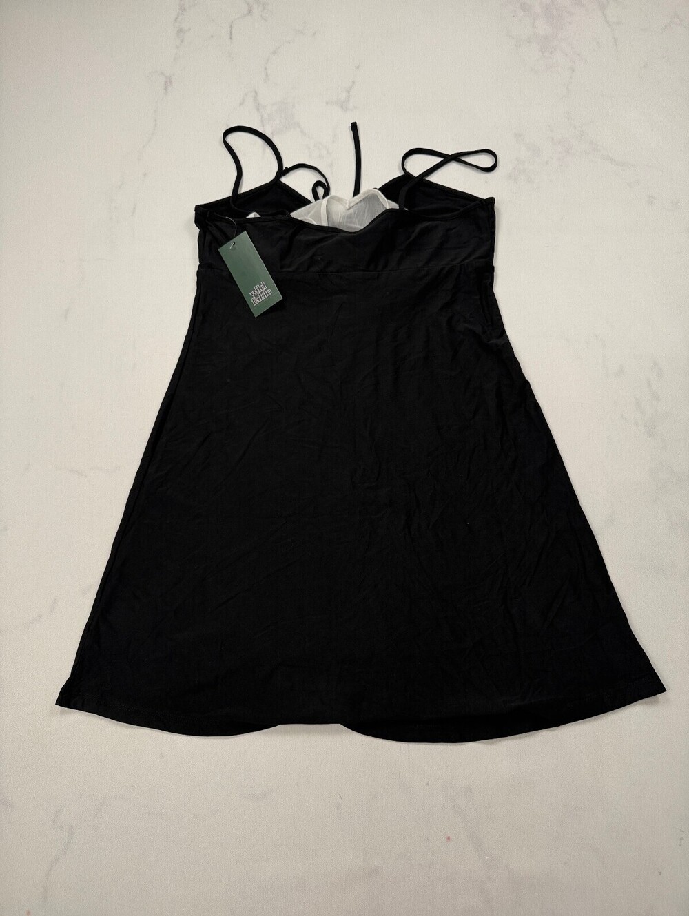 Wild Fable Mini Dress Black 90s VTG Adjustable - Womens S